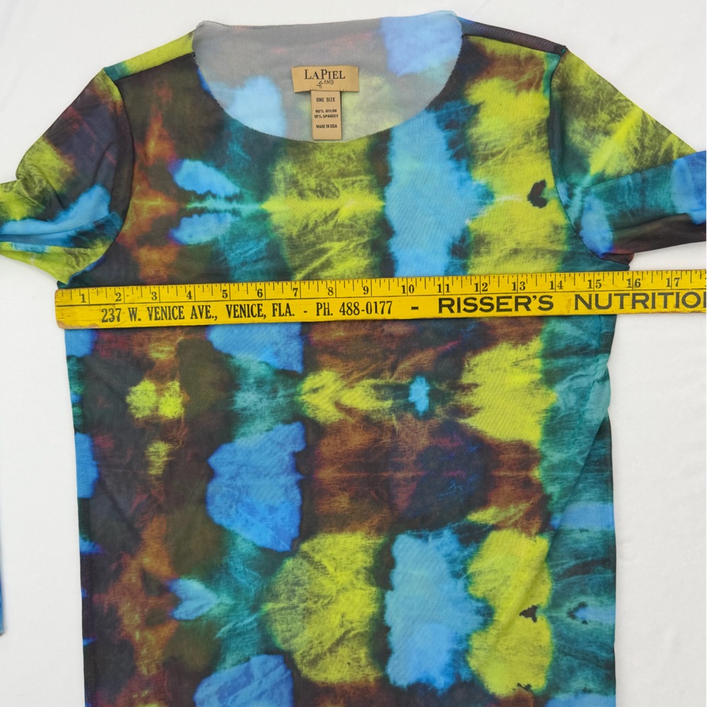 AMB DESIGNS Nuditee Second Skin Wearable Art Print Soft Mesh Sheer Long Sleeve - Picture 11 of 15
